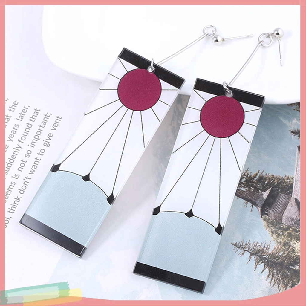 Đôi Khuyên Tai Hình Chữ Nhật Phối Hình Chữ Nhật Thời Trang Cho Nữ