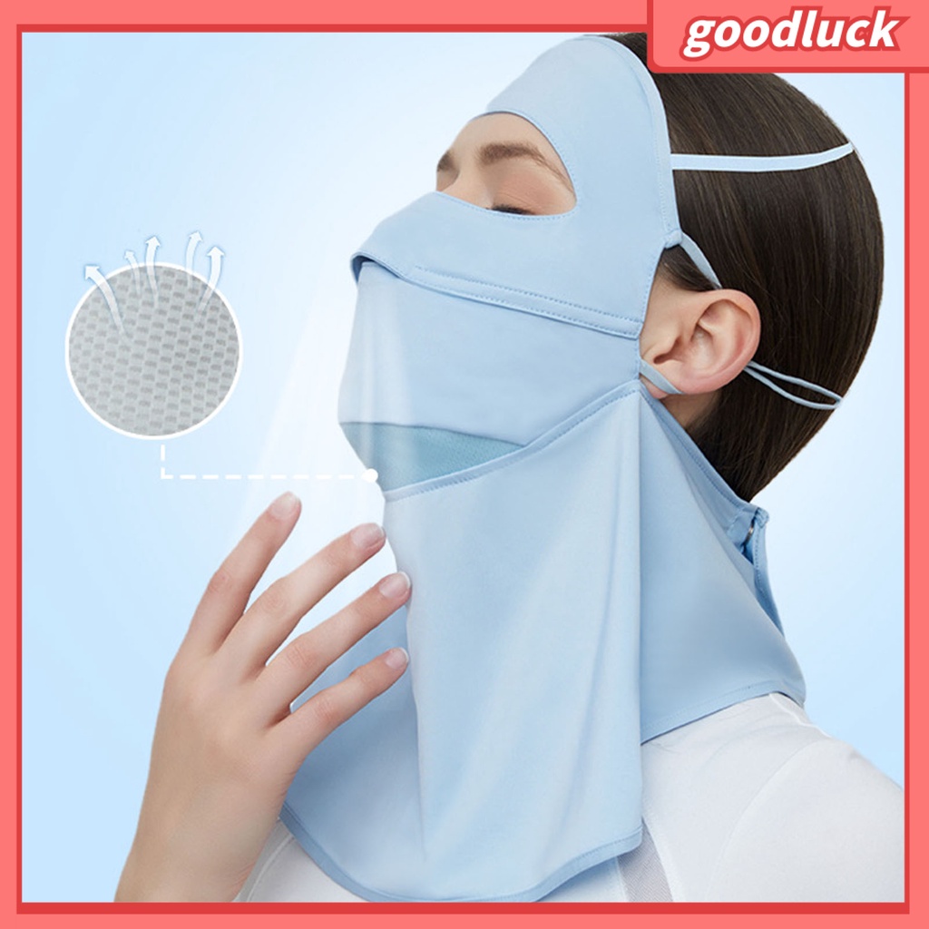 Khẩu Trang Che Phủ Cổ Chống Nắng Siêu Nhẹ Thoáng Khí Bảo Vệ Cổ Chơi Golf Cho Nữ