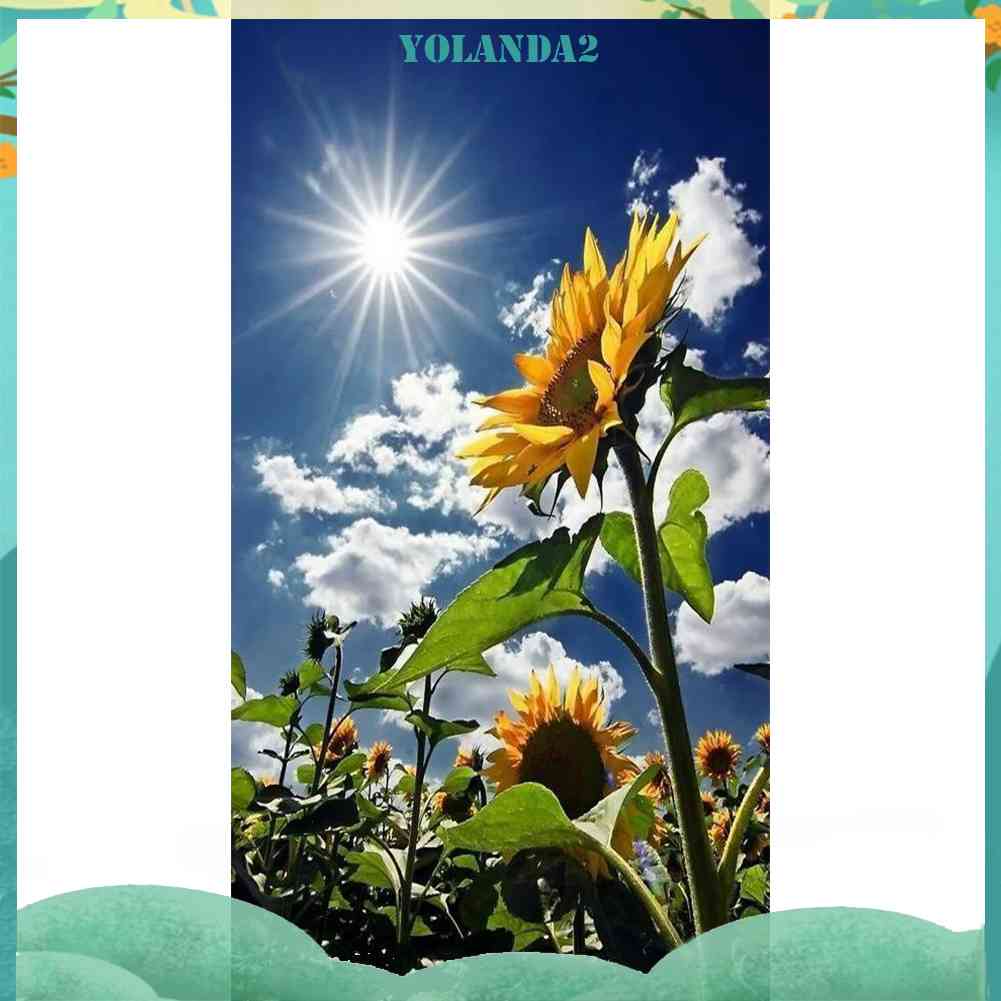 Bộ Tranh Thêu Chữ Thập DIY Hình Hoa Hướng Dương 2 / 11CT