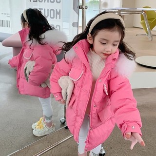 Áo Khoác Mùa Đông Đệm Cotton Dày Cỡ Vừa Và Lớn Mẫu Mới 2022 Cho Bé Gái