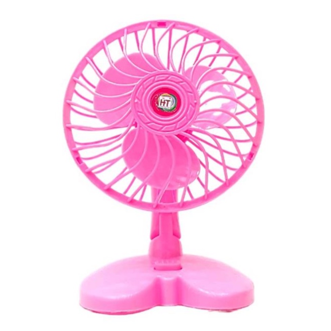 Đồ chơi quạt mini để bàn cao 17cm dùng pin Hoàng Thu Việt Nam chất lượng cao