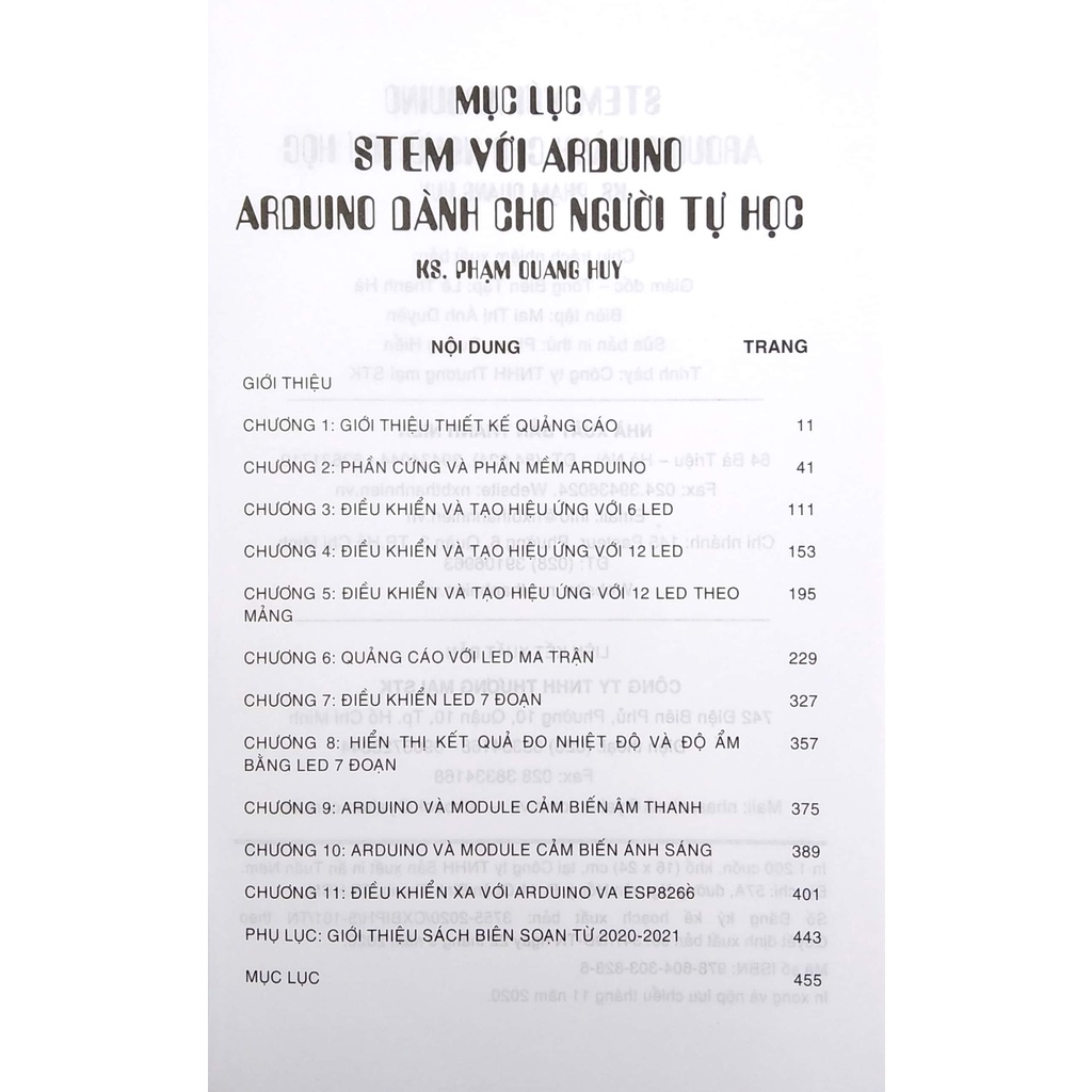 Sách - Stem Với Arduino - Arduino Dành Cho Người Tự Học