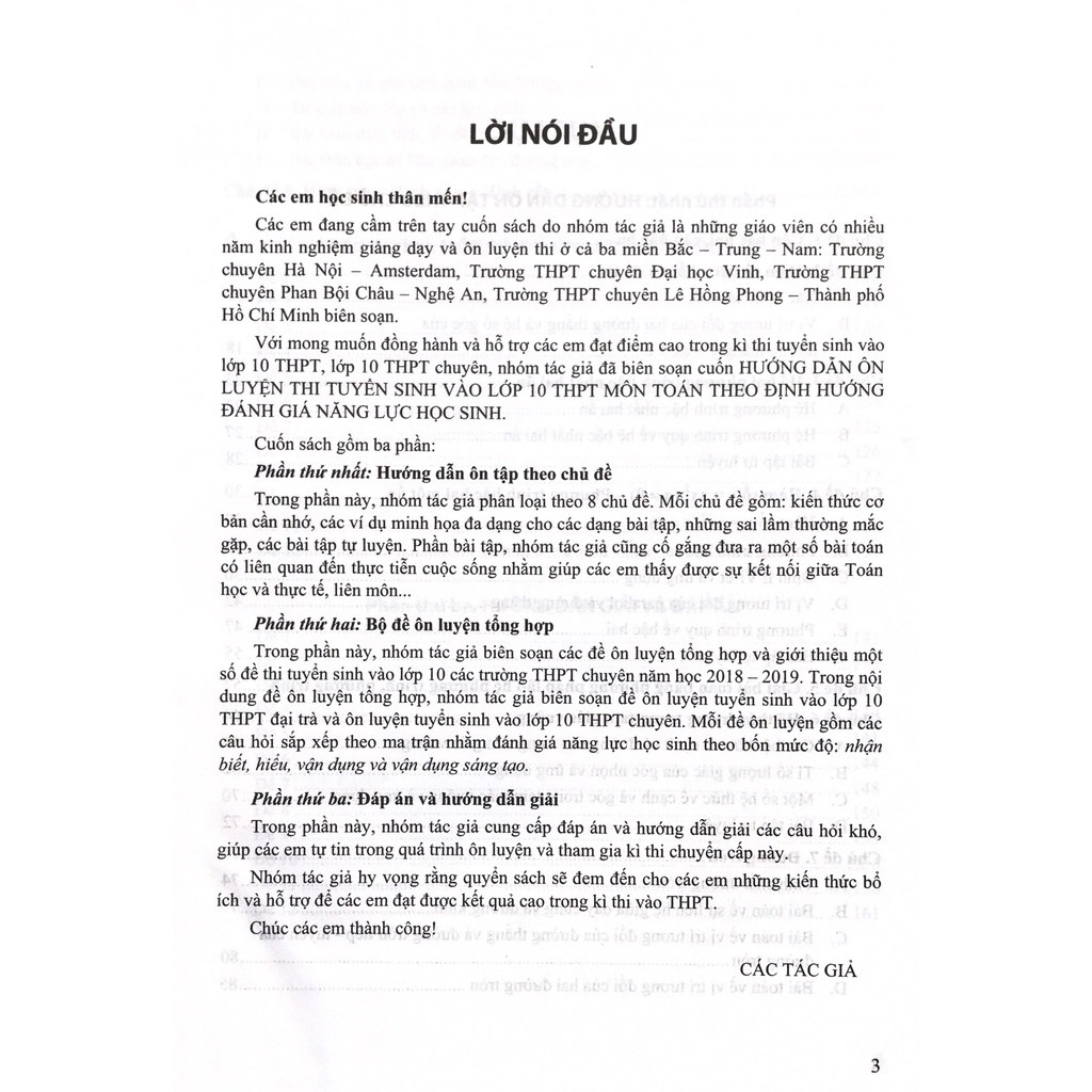Sách - Hướng dẫn ôn luyện thi tuyển sinh vào lớp 10 môn Toán - Phạm Sỹ Nam