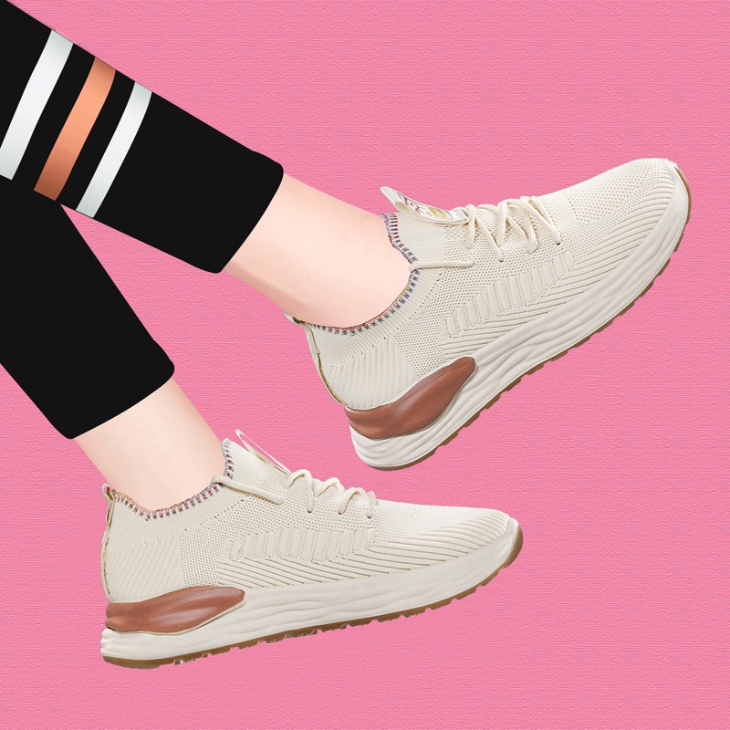 Giày Thể Thao Dệt Kim Thời Trang Hàn Quốc Cho Nữ