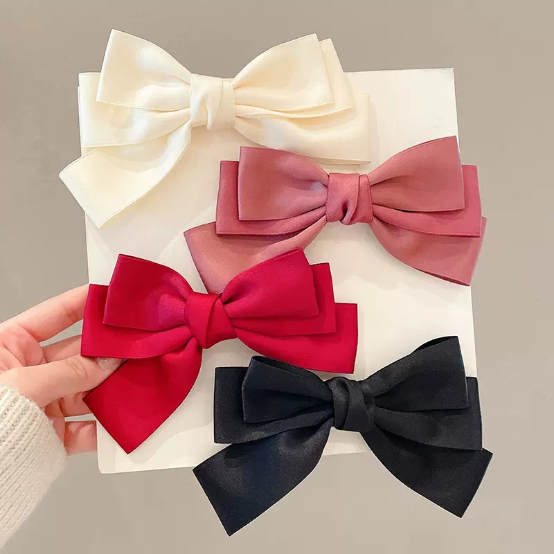 Kẹp Tóc Đính Nơ Phong Cách Hàn Quốc Cho Nữ