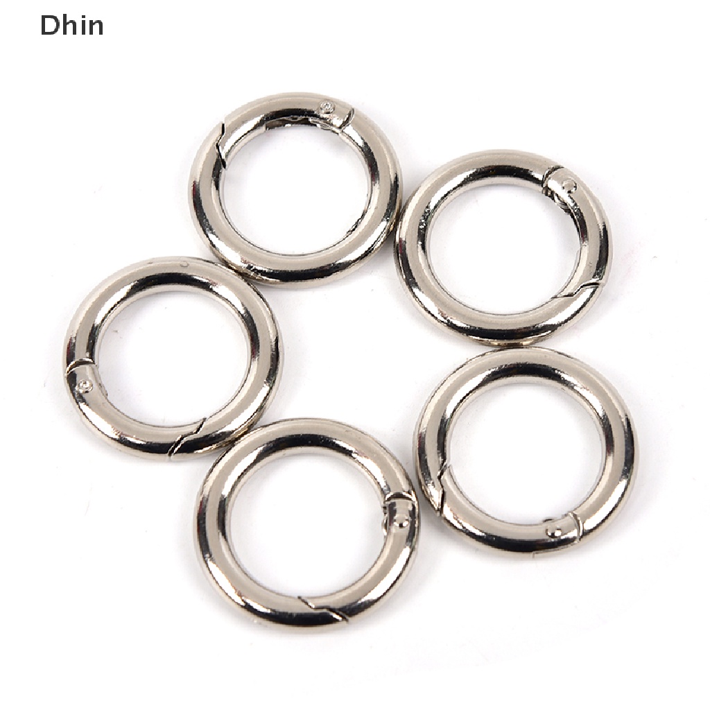 Set 5 Móc Treo Đồ Hình Tròn Bằng Kim Loại 31mm Tiện Dụng