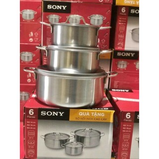 Bộ nồi inox 3 cái
