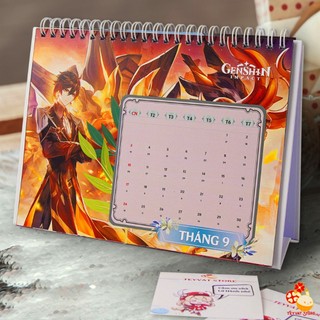 Lịch để bàn Genshin Impact 2023