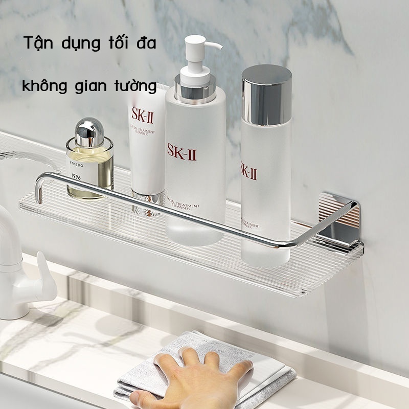 Gương phòng tắm Giá đỡ vòi phía trước Giá đựng mỹ phẩm
