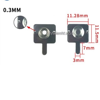[50 bộ / 100 bộ]chân pin micro thép không gỉ 11.28*11.5mm Lò xo pin micro đế pin micro