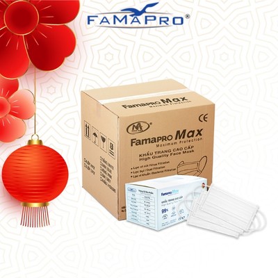 [MAX-  40 HỘP] Khẩu trang y tế cao cấp  4 lớp Famapro max (40 cái/hộp)