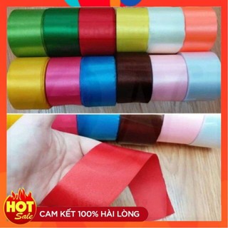 Duy băng lụa 5cm dài 22m làm nơ,làm hoa duy băng