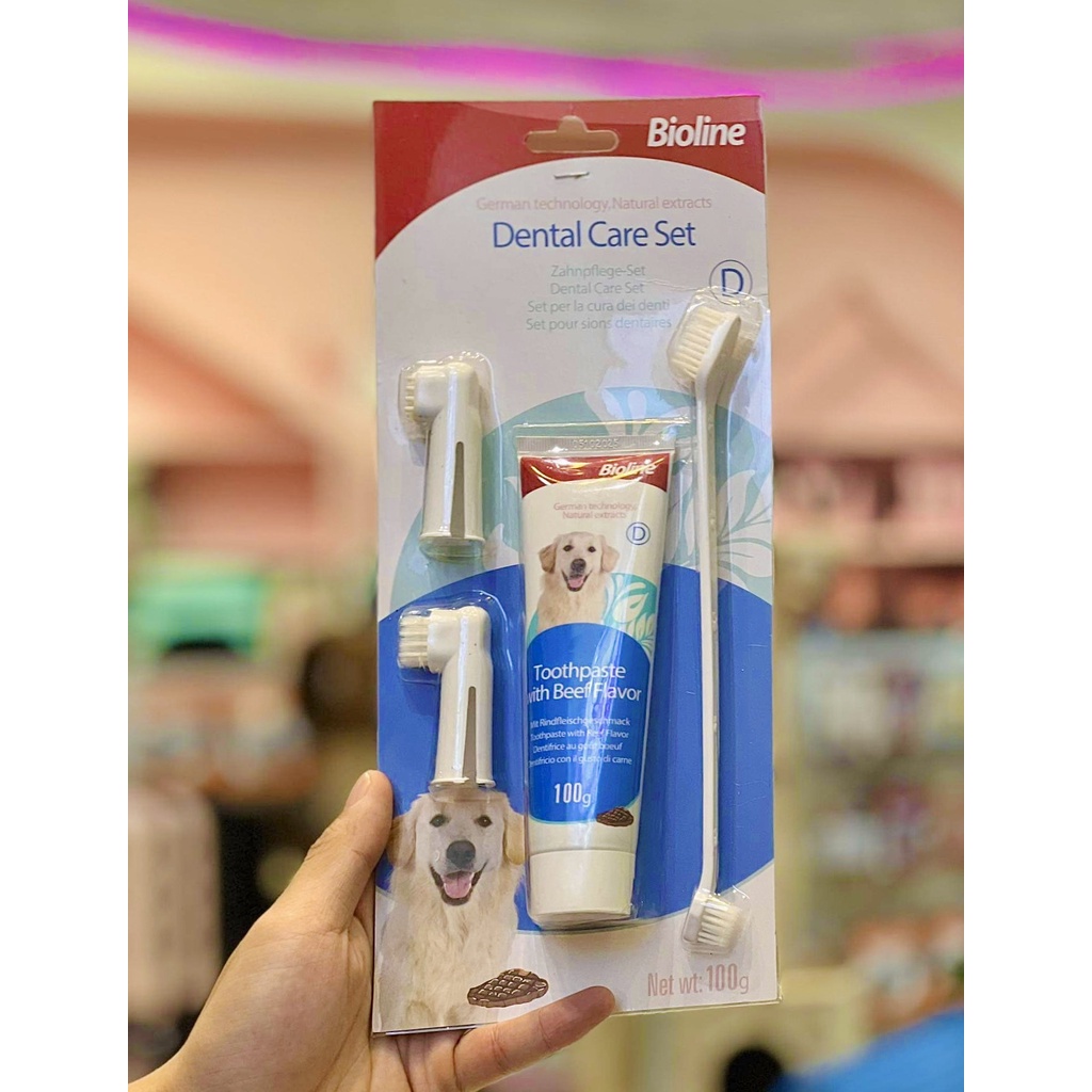 KEM ĐÁNH RĂNG BIOLINE CHO CHÓ MÈO