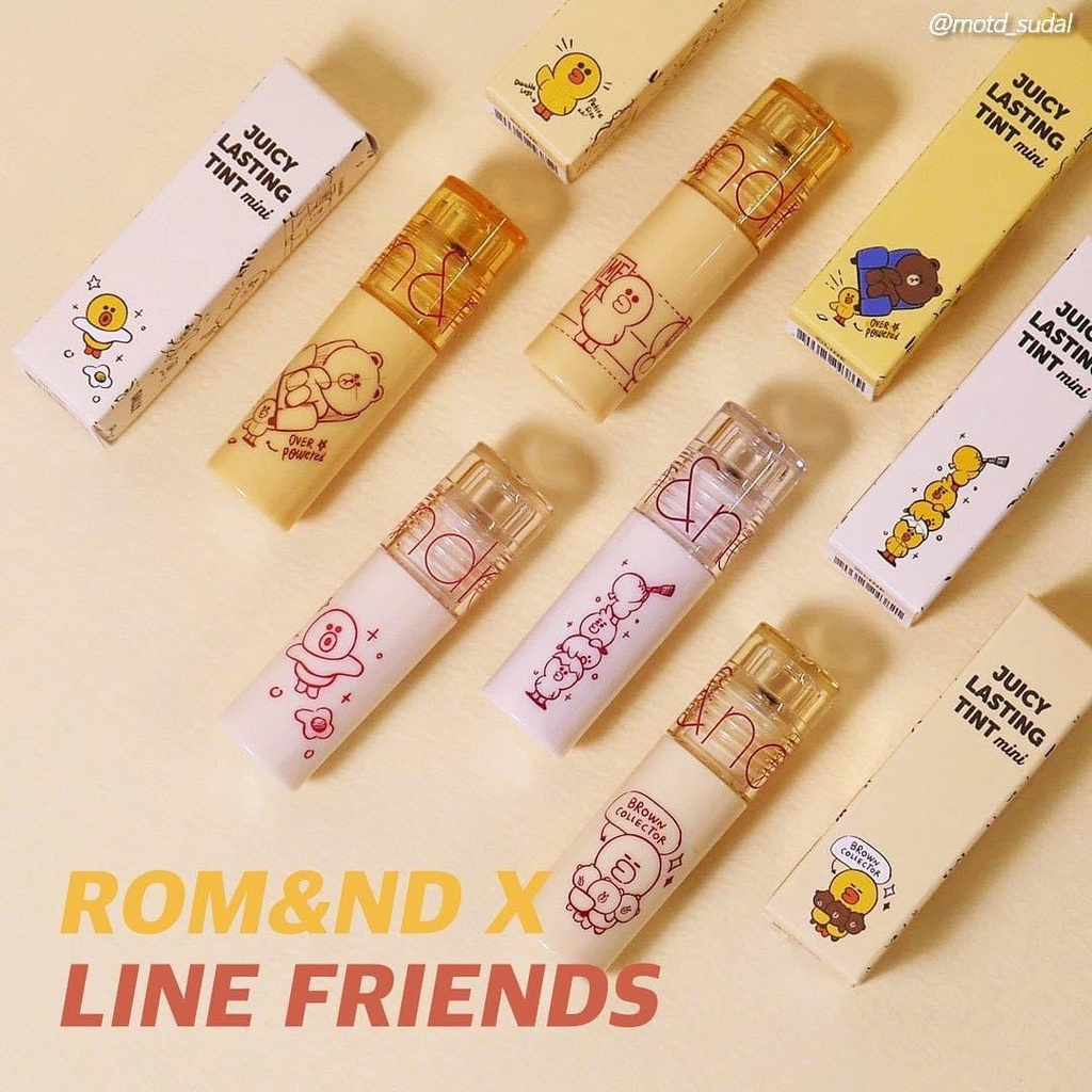Son tint lì romand LINE FRIENDS Juicy Lasting Tint Mini