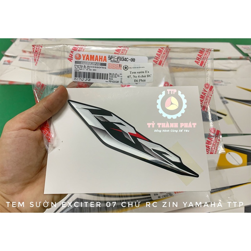 Tem sườn Ex 07, No 4 chử RC Đỏ Phải (Miếng)