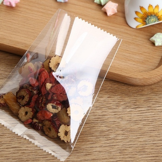 100 Túi nilon TRONG SUỐT, bao bì đựng bánh kẹo trà hoa, nhiều kích thước-KIZOTA