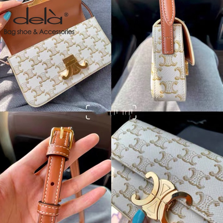 Dela Túi Da PU Đeo Vai Phong Cách Pháp Thời Trang 2023 Cho Nữ