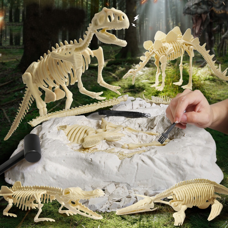 Đồ trò chơi đào khủng long ANDY S KIDS bộ dồ khảo cổ học mini cho bé truy