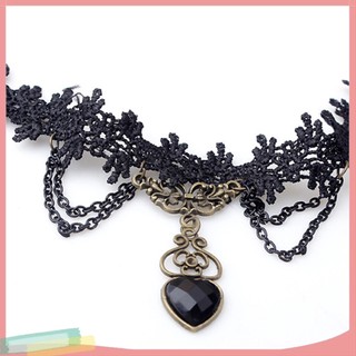 Vòng cổ choker ren màu đen cá tính cho nữ