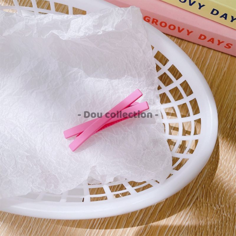 Kẹp Tóc Mỏ Vịt ( Kẹp Tóc Mái) Chữ X Trơn Nhiều Màu Phong Cách Hàn Quốc