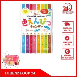 Kẹo bút chì trái cây kanro nhật bản mix vị 80g