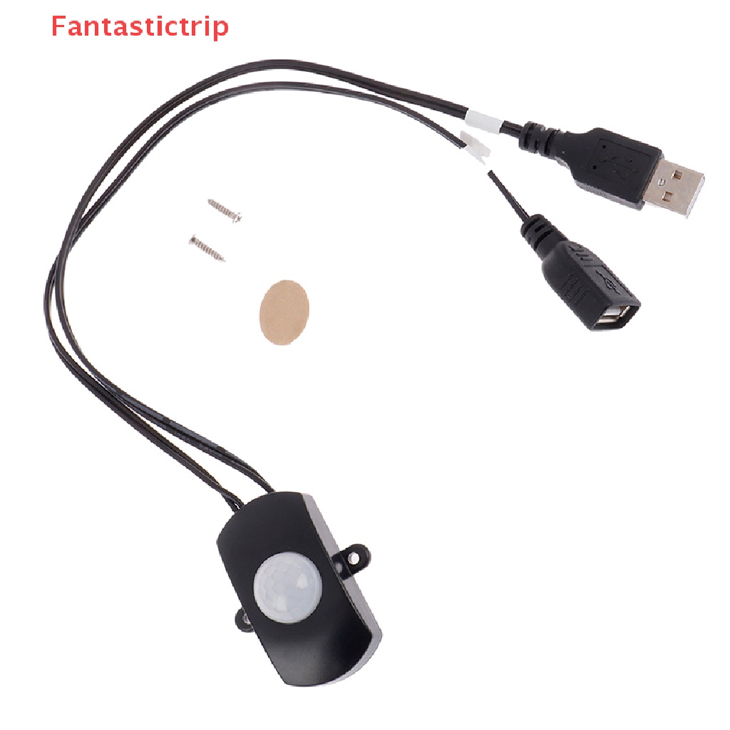Công Tắc Cảm Biến Chuyển Động Hồng Ngoại DC 5V USB Cho Dây Đèn LED Tự Động