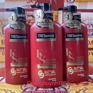 Dầu gội TRESEMME thái lan  Keratin Smooth 380ml (màu đỏ)