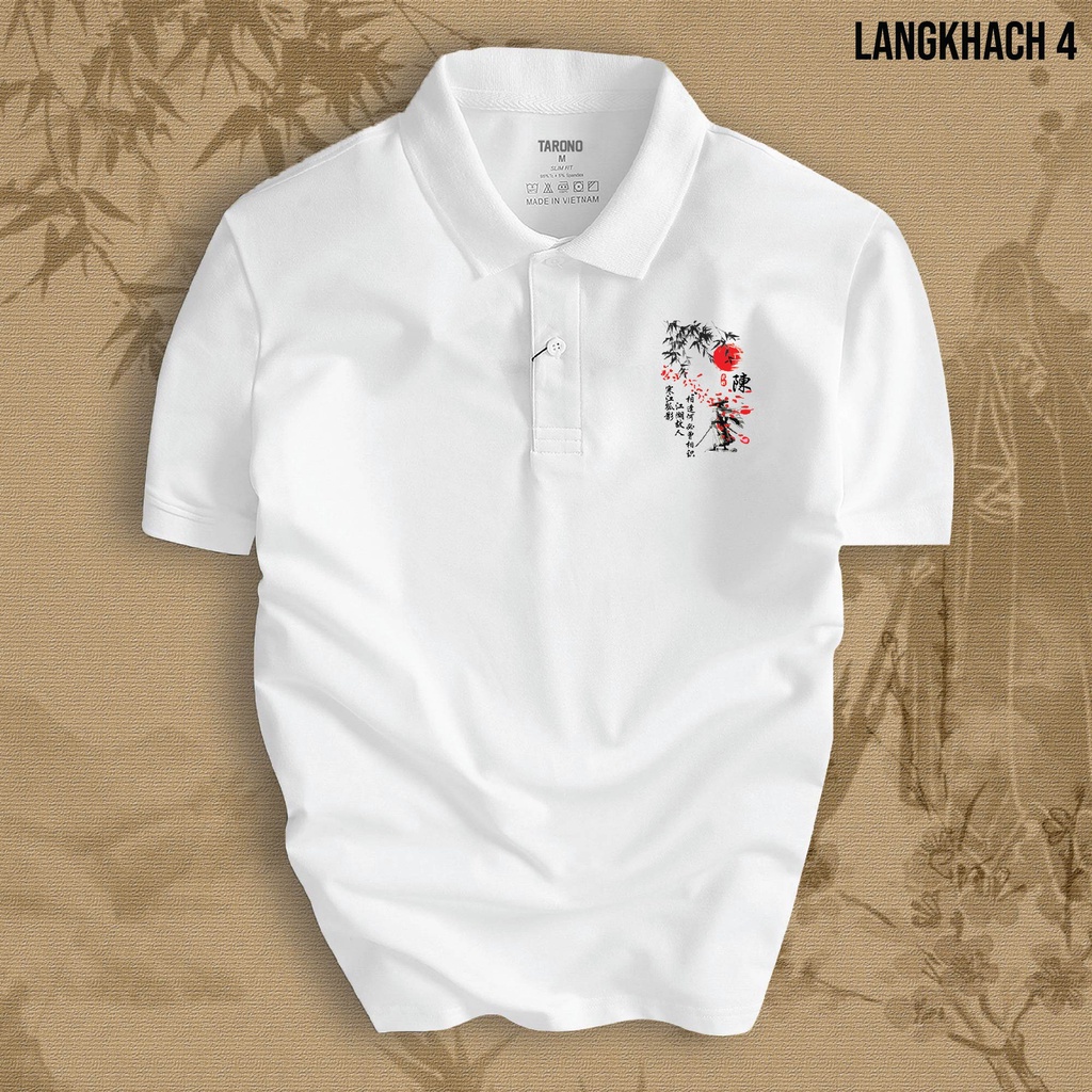 Áo Polo LÃNG KHÁCH nam nữ cổ bẻ vải xịn Unisex, trẻ trung, thanh lịch LANGKHACH4