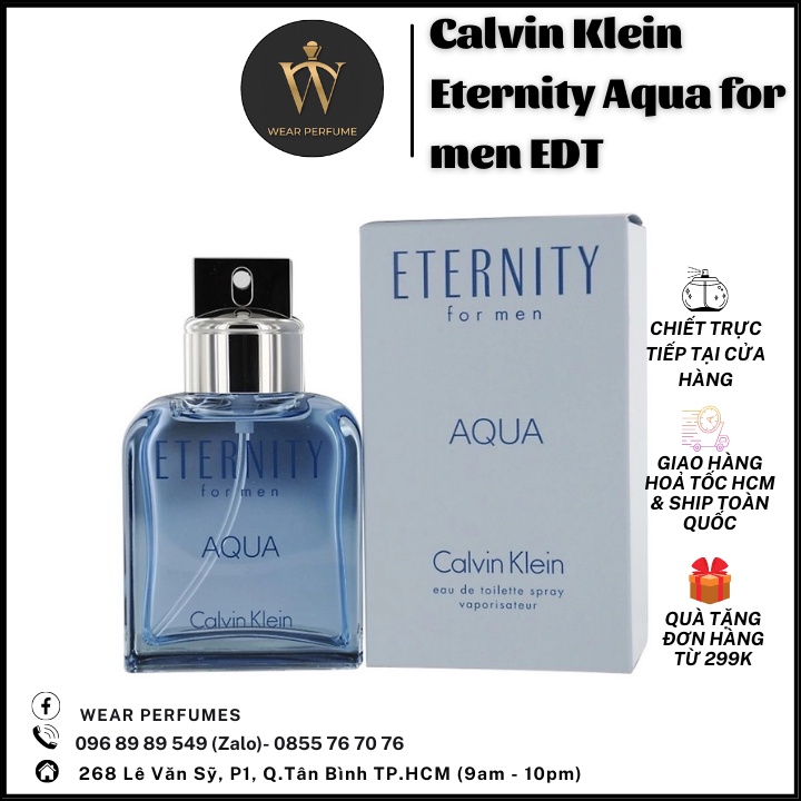 Nước hoa nam Calvin Klein Eternity Aqua EDT (Chuẩn Auth) | Shopee Việt Nam