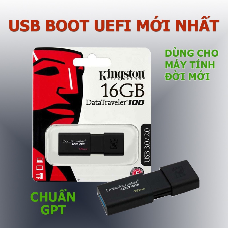 USB boot mới nhất – Hiren BootCD UEFI - Kingston