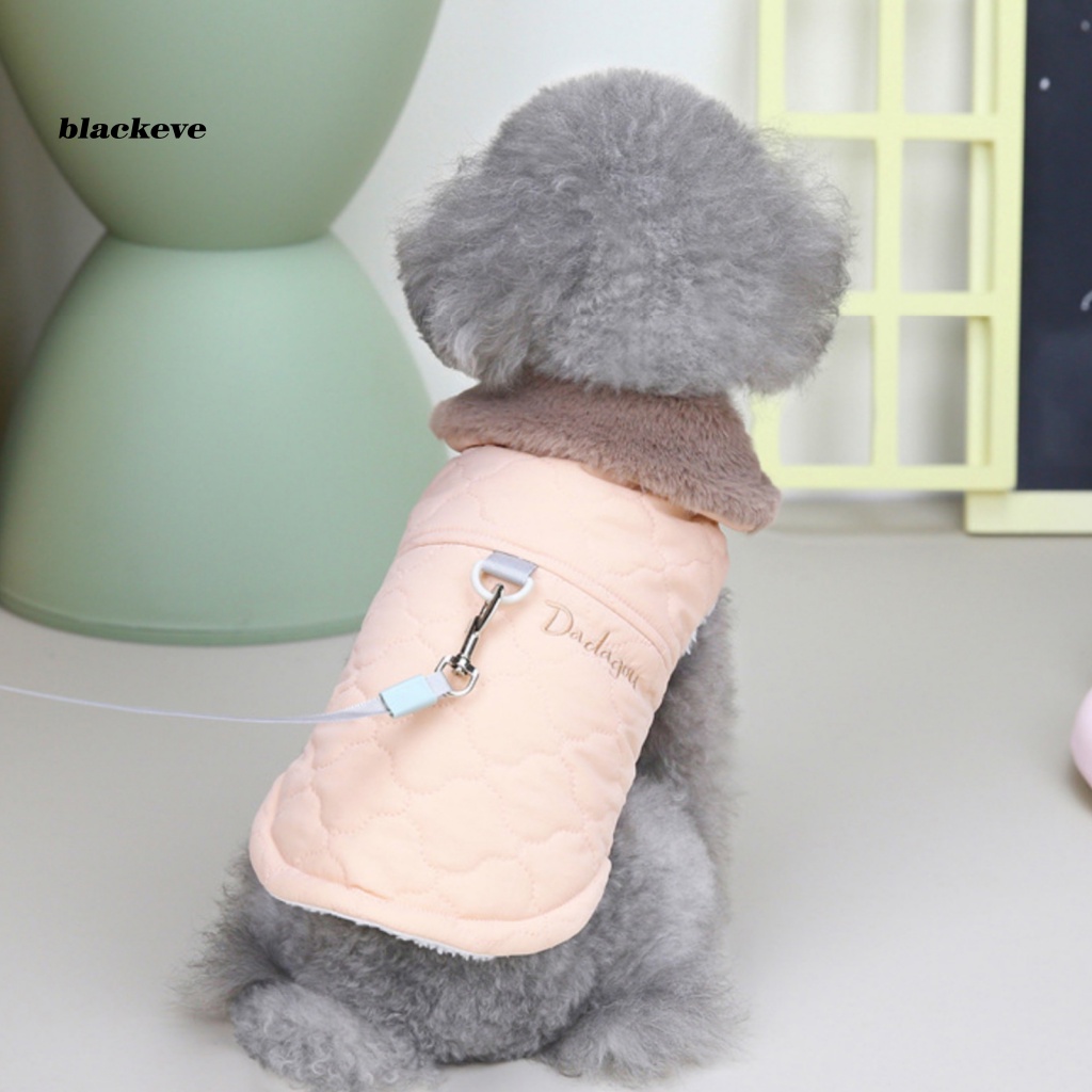 Áo Khoác Mùa Đông Màu Tương Phản Thoải Mái Hai Chân Cho Thú Cưng
