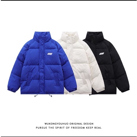 Áo Khoác Phao Lông Vũ Form Rộng Unisex Cho Nam Nữ