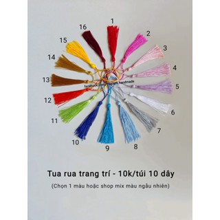 Tua rua trang trí handmade (10 dây)