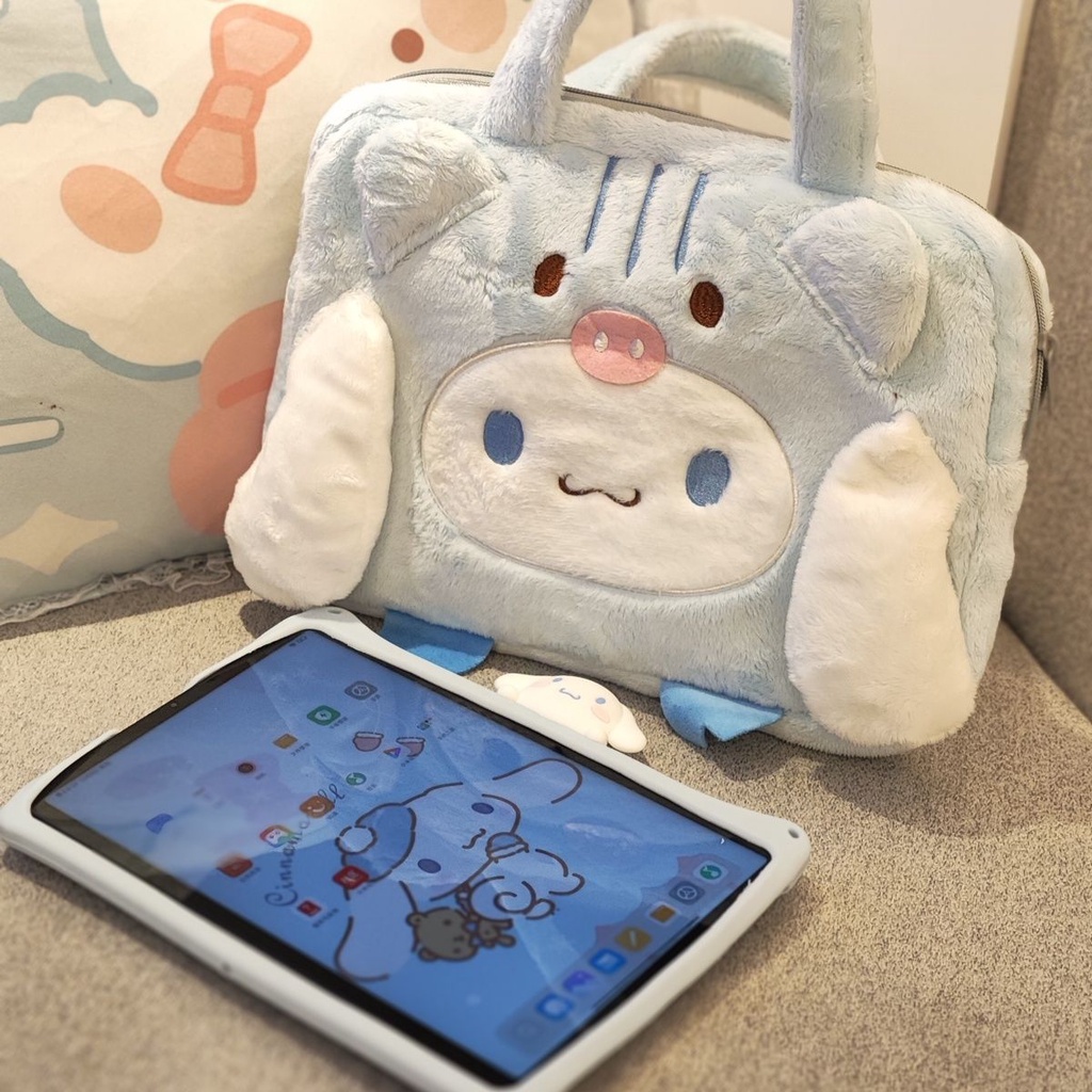 Túi Đựng Máy Tính Bảng iPad Pro 11 9-11 Inch Phủ Lông Hình Cinnamoroll Dễ Thương