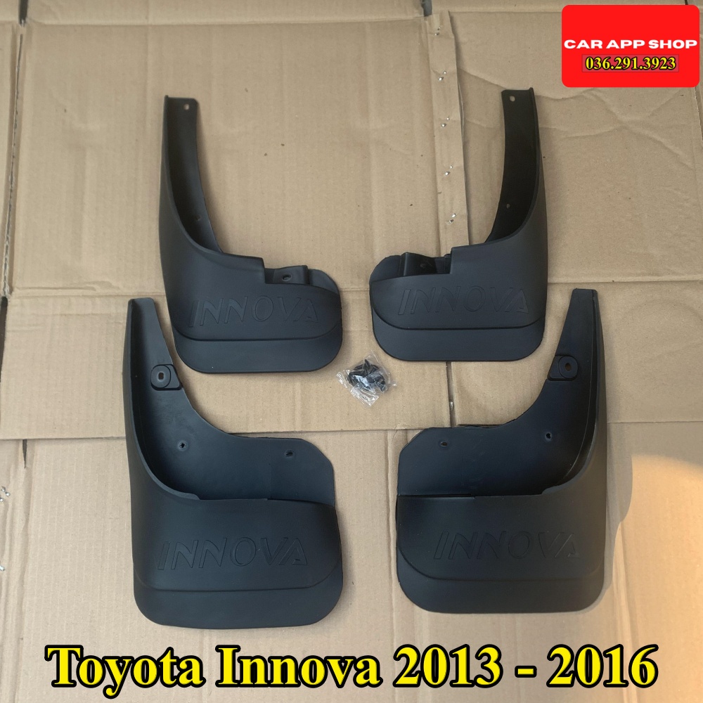 Chắn Bùn Toyota Innova Đời 2006 - 2022  Chất liệu Nhựa Dẻo Tặng kèm Ốc Vít ,Bộ 4 Chiếc Hàng Loại 1