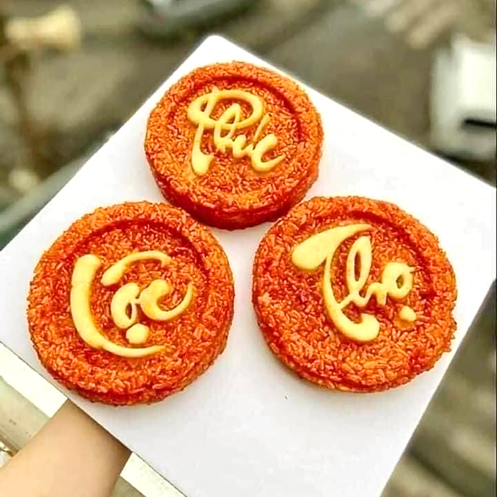 KHUÔN XÔI PHÚC - LỘC - THỌ -SONG LONG