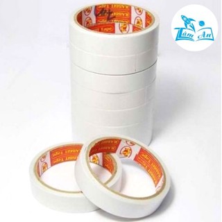Băng dính/keo hai mặt 0,5cm/ 1cm/ 1,5cm/ 2cm - băng keo văn phòng tiện lợi