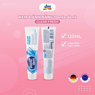 Kem đánh răng DONTODENT Clear fresh 125ml hương thơm tươi mát - hàng nhập khẩu Đức