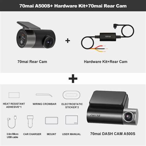 CAMERA HÀNH TRÌNH - 70mai True 2.7K 1944P Ultra Full HD Dash Cam Pro Plus+ A500S - WiFi GPS tích hợp cho ô tô