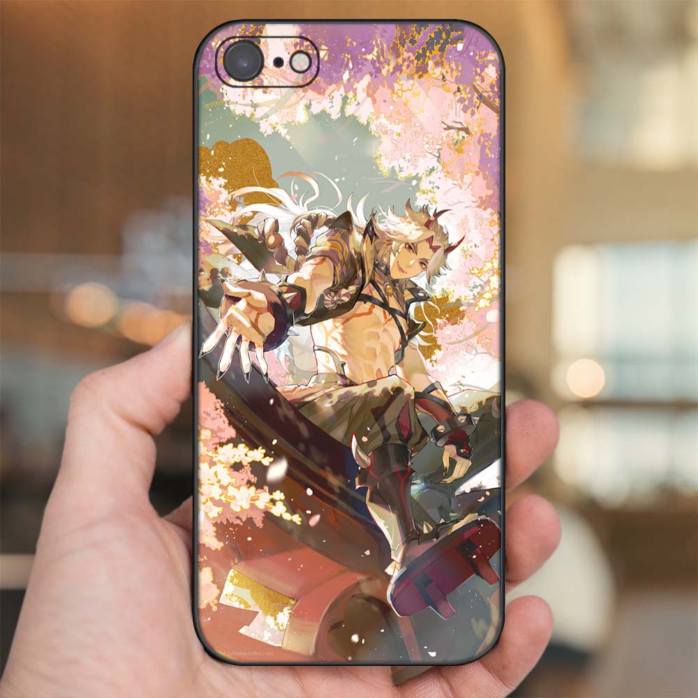 Ốp lưng iPhone 7, 8 dẻo đen cạnh vuông in hình Arataki Itto Genshin Impact