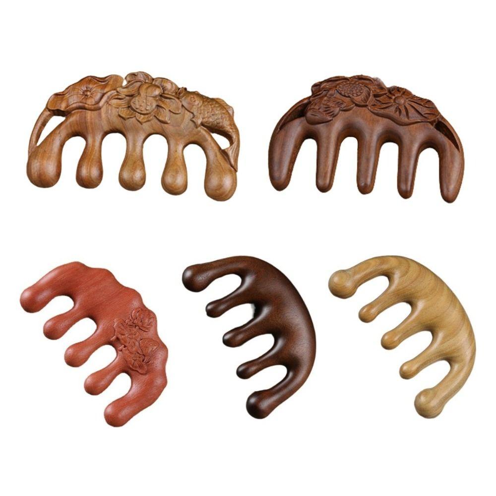 JARRED Lược Gỗ Mát Xa Bấm Huyệt Thư Giãn Tiện Dụng Cho Spa / Gua Sha