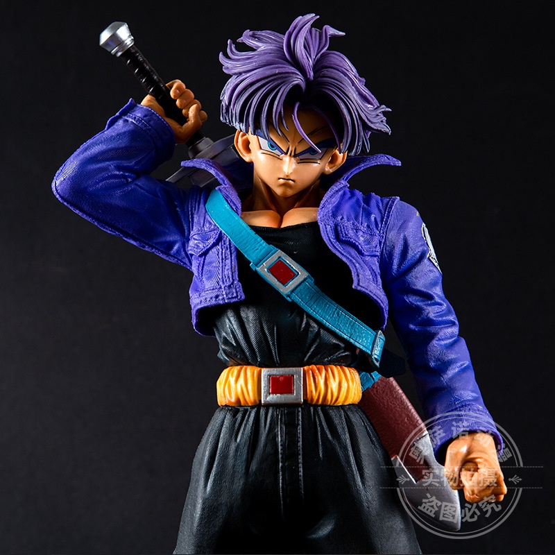 Mô hình trunks 45cm có 2 đầu thế - mô hình dragonball trunks có box trang trí bàn học không đế siêu net