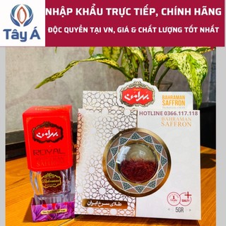 [CHÍNH HÃNG] - SAFFRON TÂY Á Bahraman Super Negin - 5gram - nhuỵ hoa nghệ tây - Nhập khẩu độc quyền từ Iran