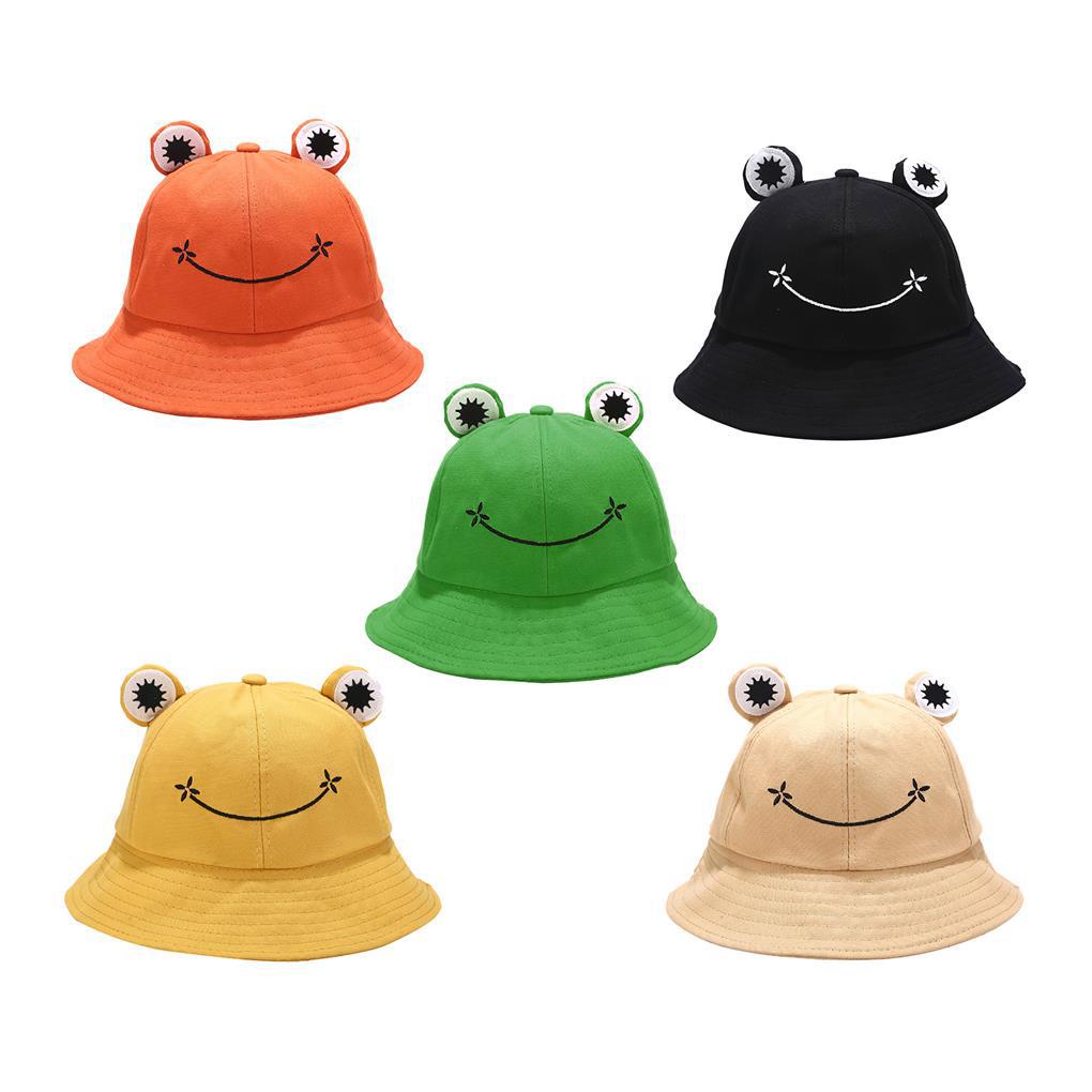 Mũ Ngư Dân Che Nắng Mùa Hè Hình Ếch Dễ Thương Có Đôi Mắt Cười Sành Điệu Cho Hoạt Động Ngoài Trời / Câu Cá / Cắm Trại / Đi Biển