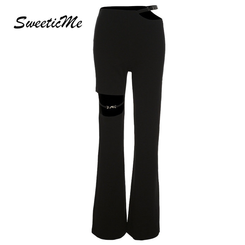 Quần Dài Lưng Cao Màu Trơn Dáng Ôm Thời Trang 2023 Cho Nữ