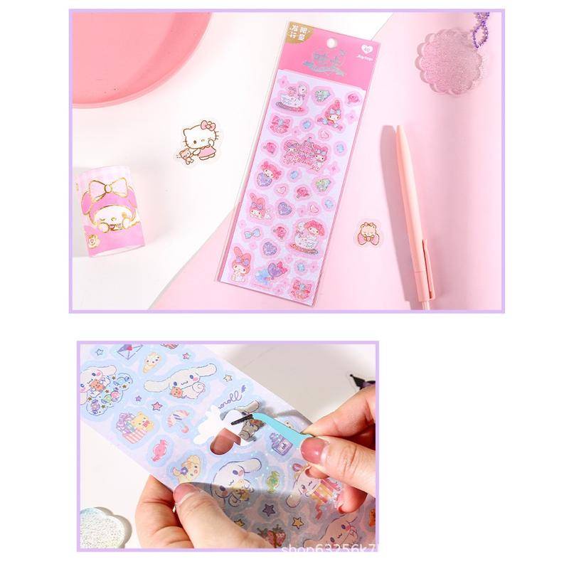 SANRIO Bộ 4 Thẻ Đồ Chơi Super Cost-Effive / Mymelody Kuromi Cinnamoroll Cuckoo Làm Quà Tặng Sinh Nhật Cho Bé