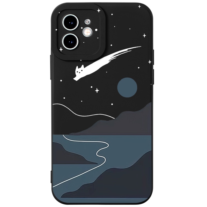 Ốp lưng JURSUE hoạt hình dễ thương đẹp độc lạ mềm dẻo Cho iPhone 14 13 12 11 Pro Max SE 2020 X XR XS 8 7 ip 6S 6 Plus kute XYH1028