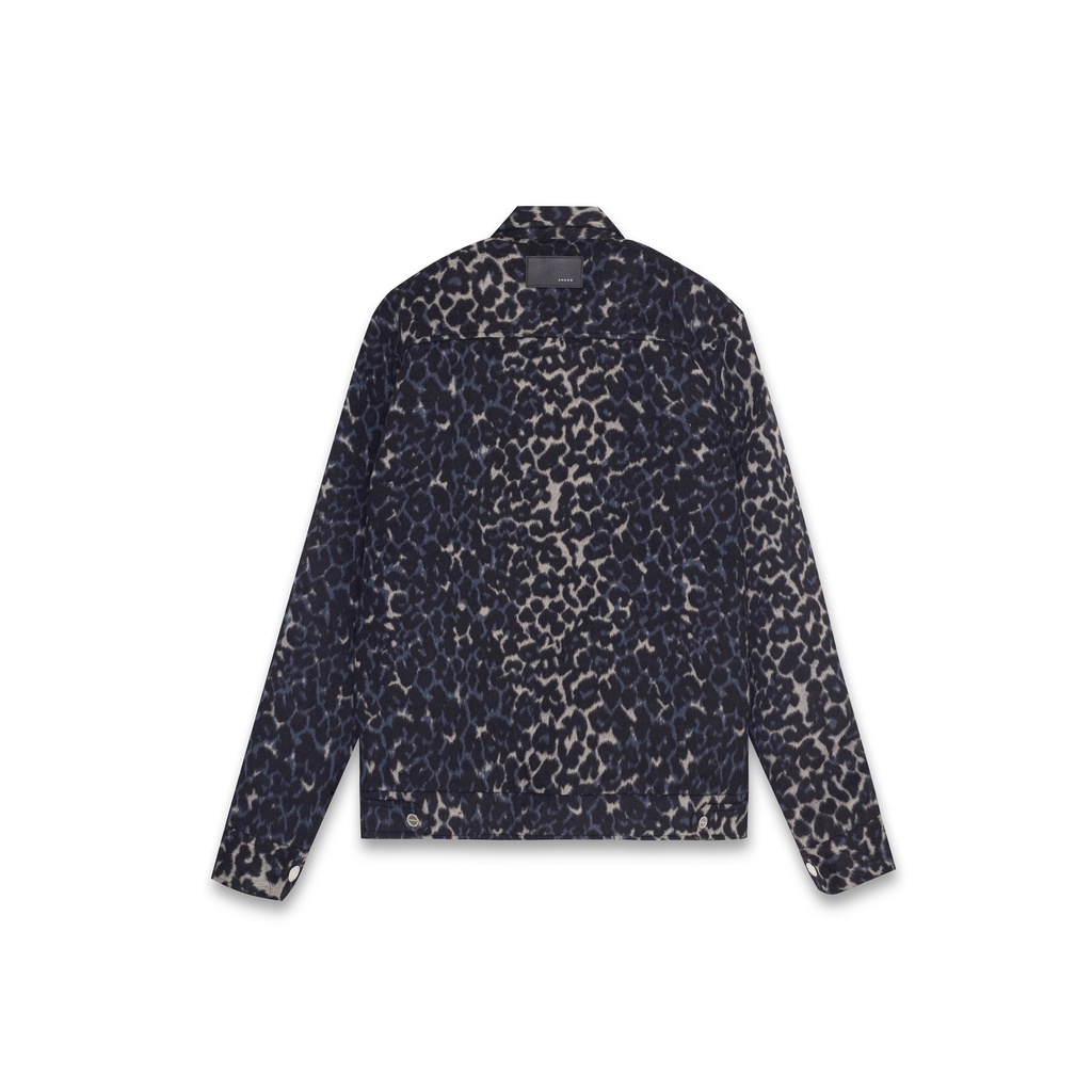 Áo khoác Amand Leopard Pattern Trucker Jacket