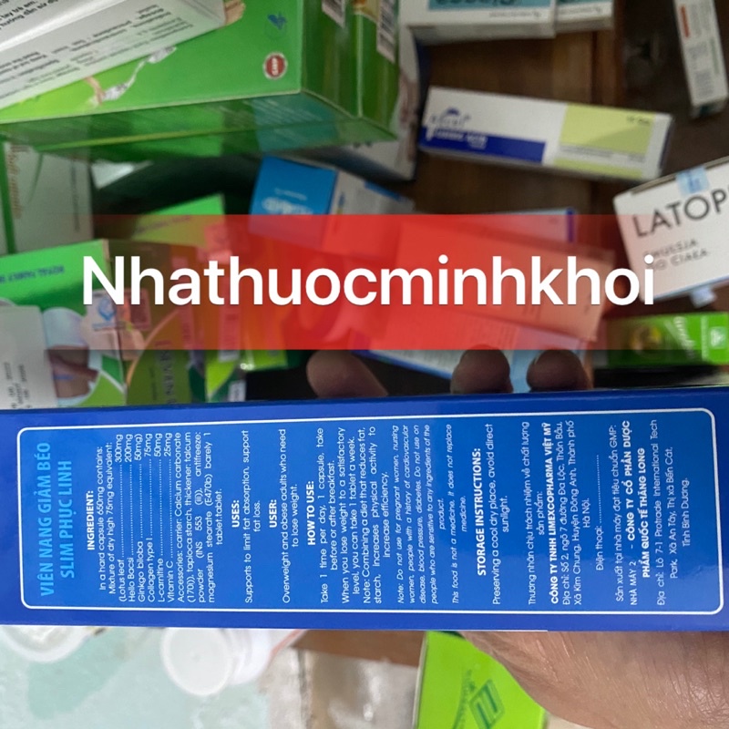 SLIM PHỤC LINH PLUS VIÊN UỐNG GIẢM CÂN,AN TOÀN,HIỆU QUẢ