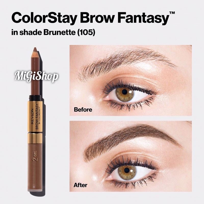 Mascara Lông Mày 2 Đầu Revlon Colorstay Brow Fantasy Pencil And Gel